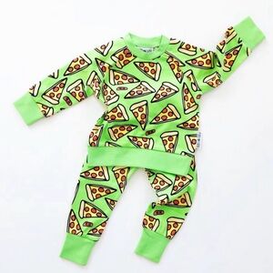 Purl Lamb Pizza Pajama Set | Size 5/6 | 100% Cotton